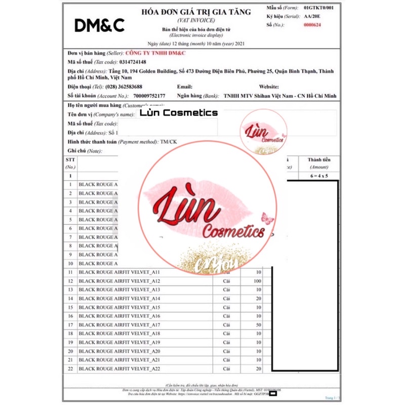 Son kem lì BLACK ROUGE CREAM MATT ROUGE