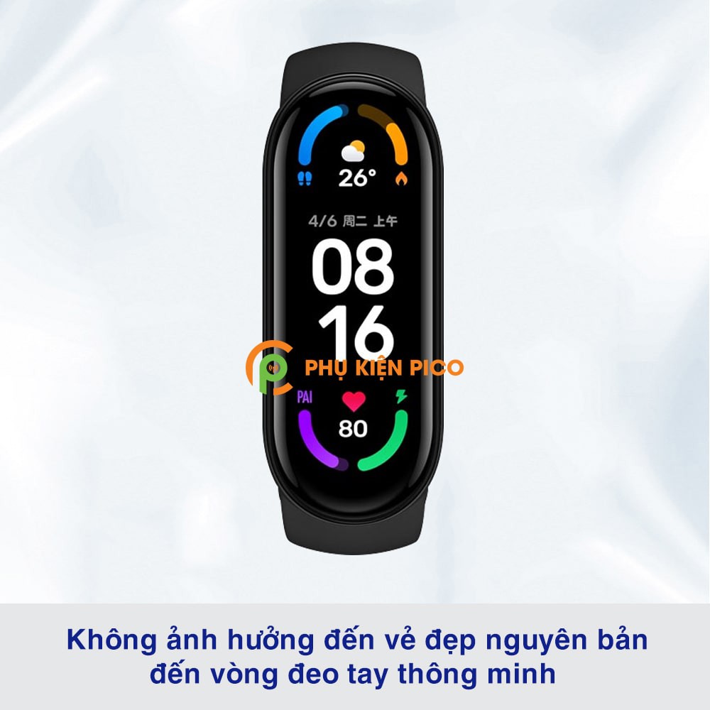 Dán màn hình Mi Band 6 full màn hình dẻo trong suốt PPF tự phục hồi vết xước - Dán dẻo Mi Band 6