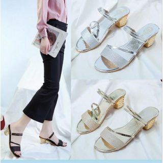 (RẺ- ĐẸP) Giày cao gót nữ đế vuông, kiểu dáng sang trọng.
