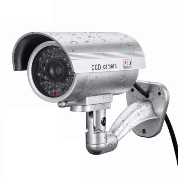 Sale 69% Camera an ninh mô phỏng gắn ngoài trời chống thấm nước, Silver Giá gốc 102000đ- 122B106