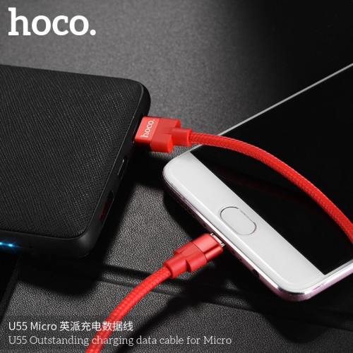 (FULL DÒNG MÁY)Cáp Hoco U55 Dài 1,2m ✓Sạc IPhone IPad LIGHTNING – MICRO USB – TYPE C Chính Hãng ✓Chất Lượng Cao ✓