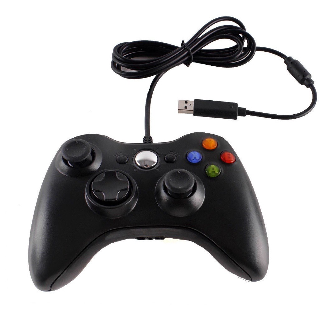 Mới về Bộ điều khiển có dây Microsoft Xbox 360 Chính hãng Màu đen / Trắng Hỗ trợ Xbox 360 Bảng điều khiển Windows Hệ thống PC Máy tính xách tay