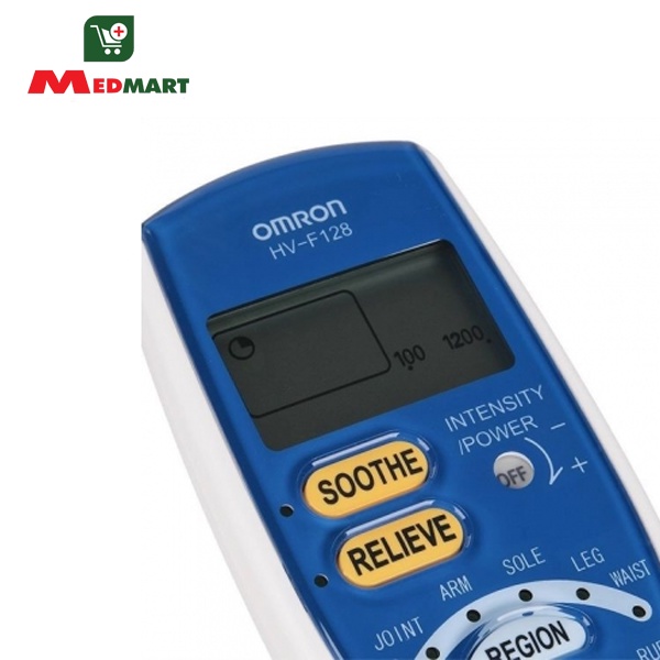 Máy Massage Xung Điện Trị Liệu Omron HV-F128, Chính Hãng Nhật Bản, Bảo Hành 24 Tháng - Medmart