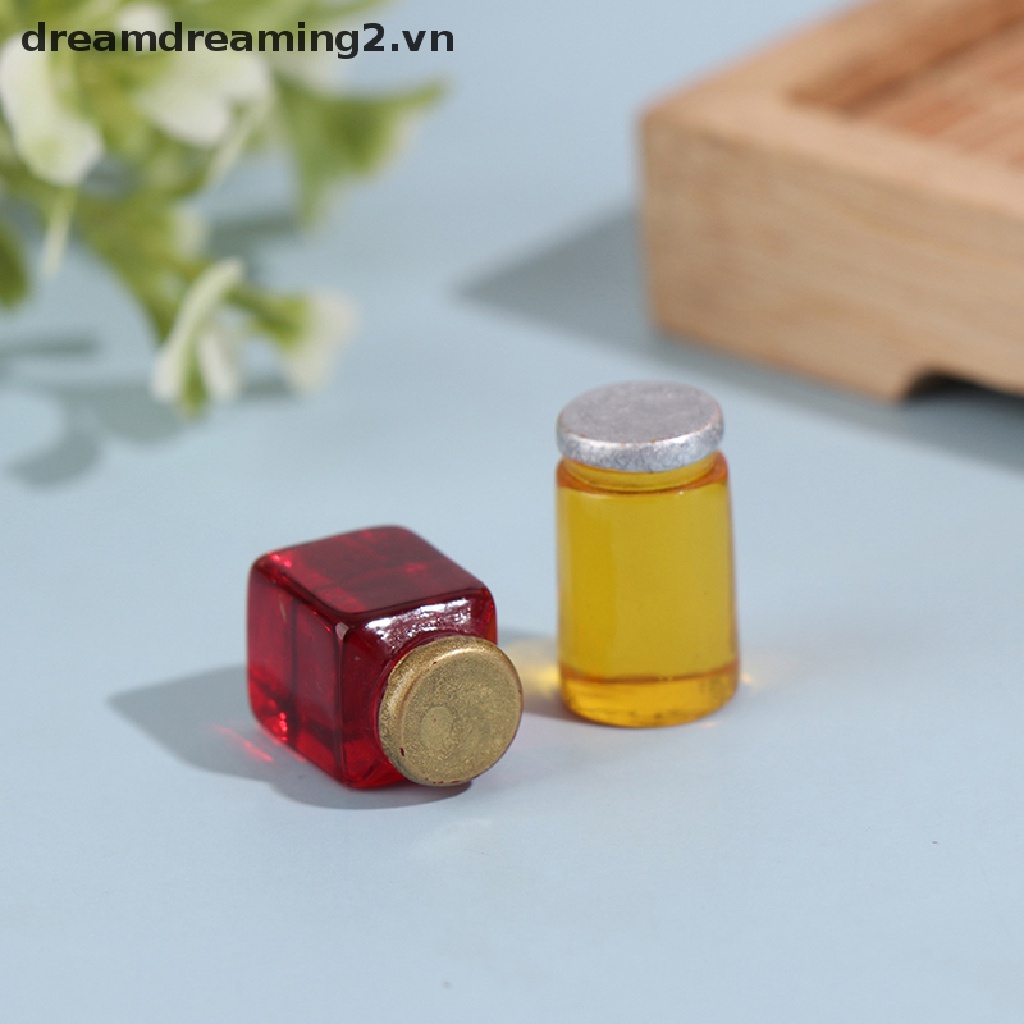Bộ 2 Mô Hình Dâu Tây mini Tỉ Lệ 1: 12 Dùng Để Trang Trí Nhà Búp Bê