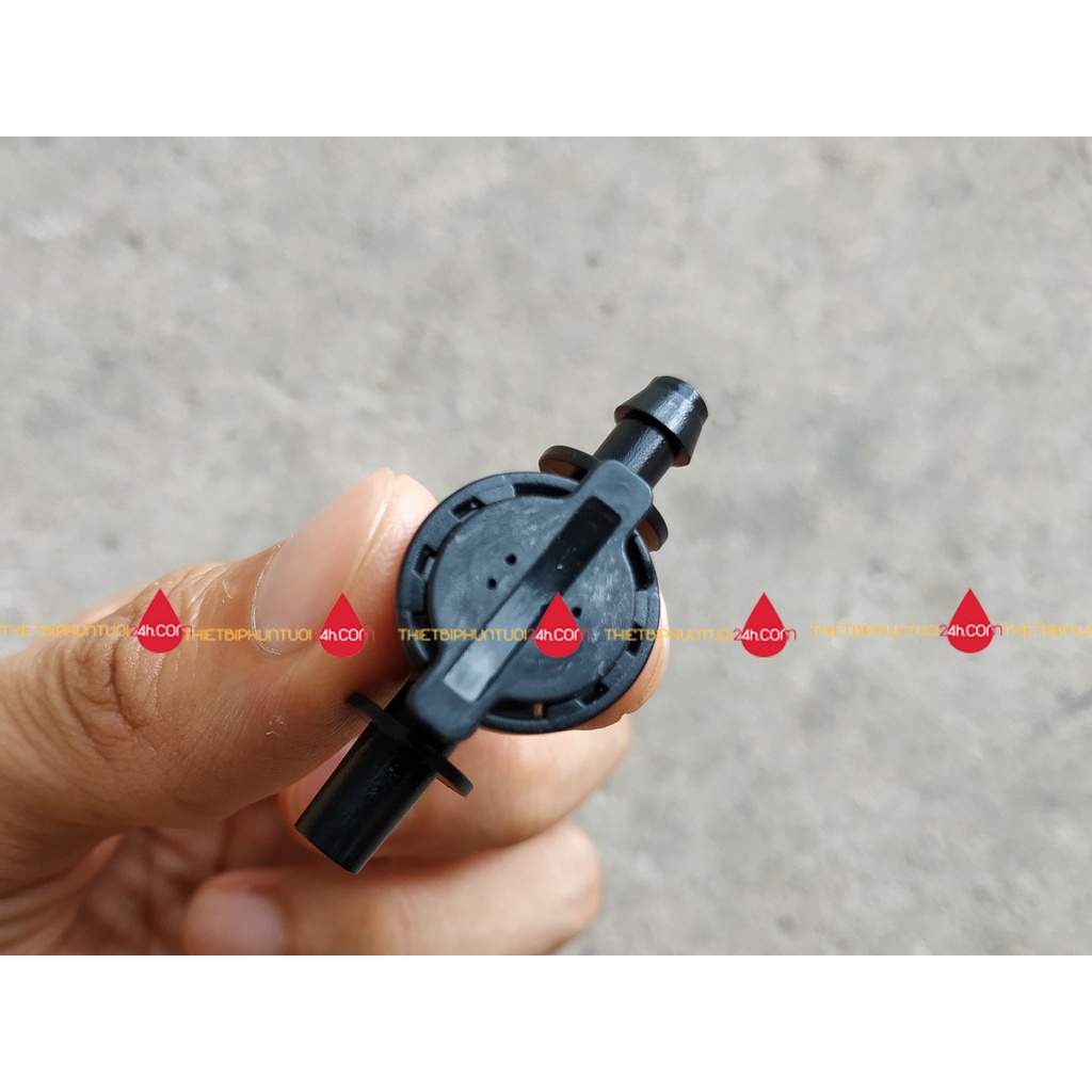 Van bù áp chống rỉ rò nước đầu béc cân bằng áp lực 1 đầu trơn 1 đầu gài cho béc phun sương dây 8mm 8li - MHL