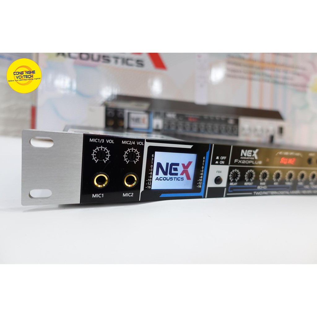 Vang Cơ Chống Hú NEX Acoustics FX20PLus | Vang cơ có Điều Khiển Từ Xa, Kết Nối Quang Học OPTICAL, Bluetooth, USB, AUX