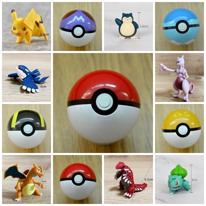 Quả Cầu Pokemon Và Nhân Vật Pokemon Pikachu Đa Dạng, Bộ Sưu Tập Nhân Vật, Đồ Chơi Cho Bé