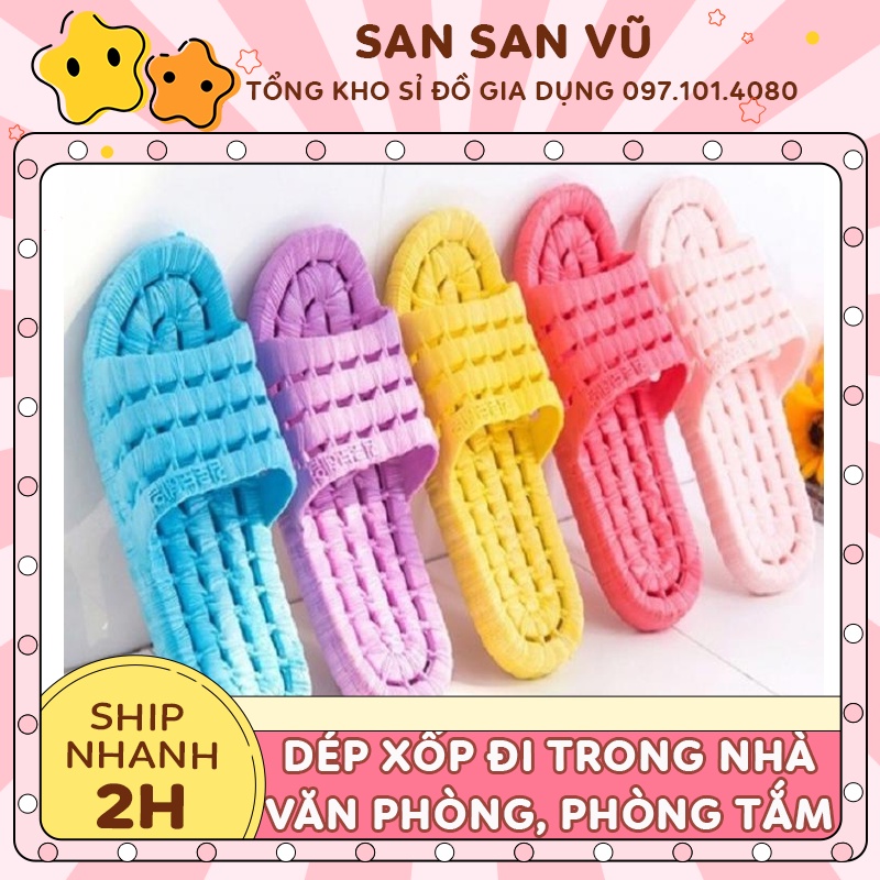Dép xốp đi trong nhà tắm văn phòng Dép xốp lỗ siêu bền, siêu nhẹ chống trơn trượt MS1899