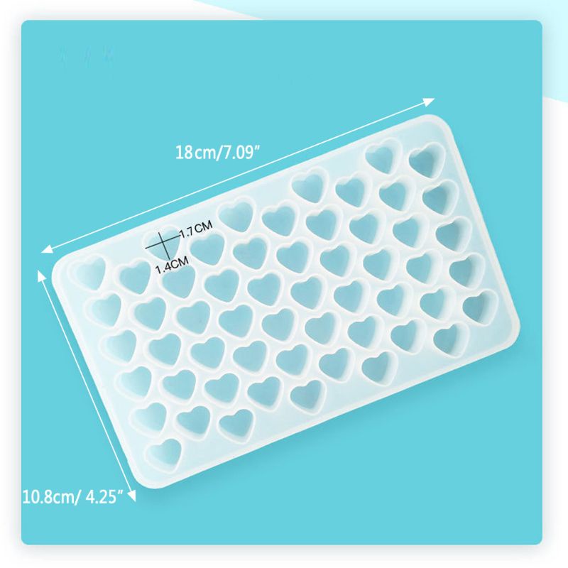 Khuôn Silicone Hình Trái Tim Mini Làm Mặt Dây Chuyền