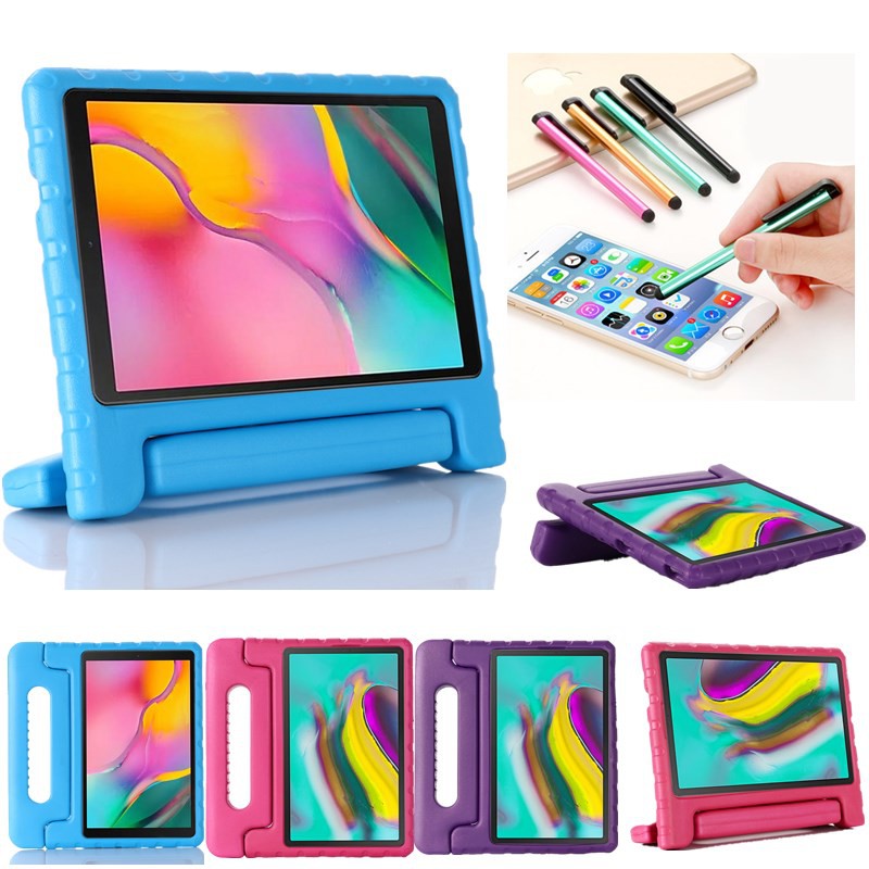 Ốp lưng nhựa có quai cầm nhiều màu cho máy tính bảng Samsung Galaxy Tab A 8.0 2019 SM-T290 T295 T297