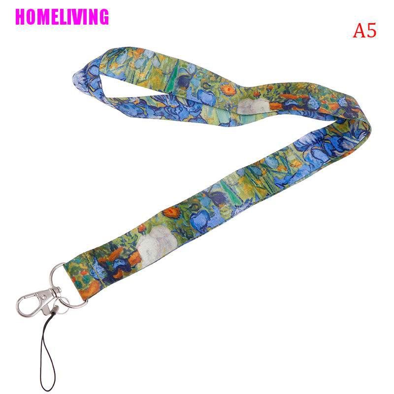 1 Dây Đeo Thẻ ID / Điện Thoại Họa Tiết Tranh Van Gogh