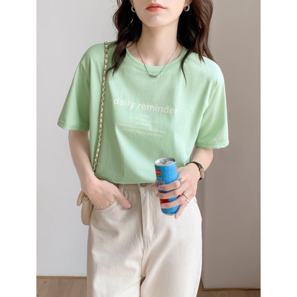 Áo phông thun nữ cổ tròn cotton mẫu mới hottrend basic đơn giản trẻ trung