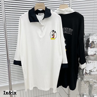 Áo Polo Mickey Phom Rộng