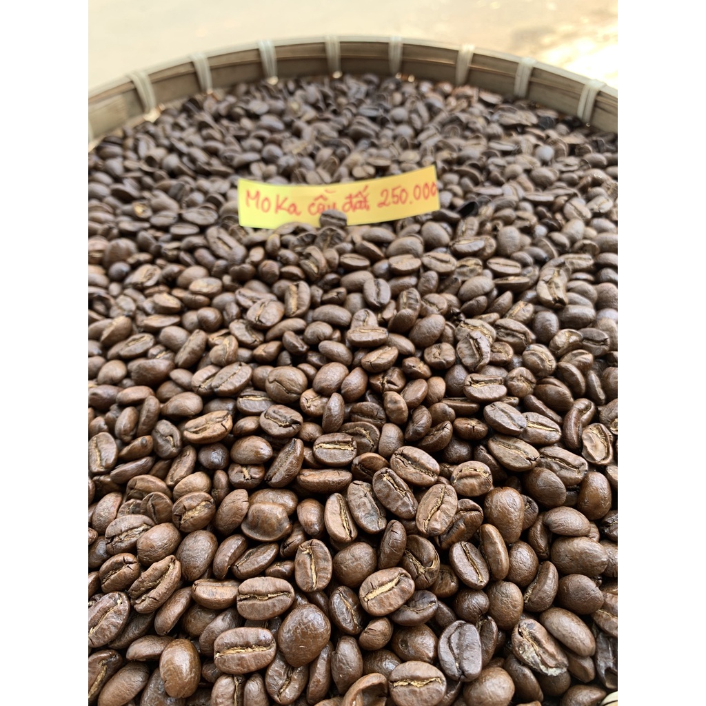 cà phê hạt Moka Cầu Đất mộc rang xay nguyên chất | BigBuy360 - bigbuy360.vn