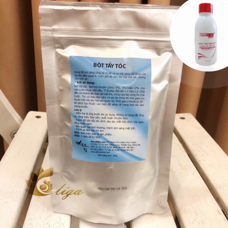 Bột tẩy tóc, oxy cao cấp tẩy lên level 9, 10  - lemon.hair