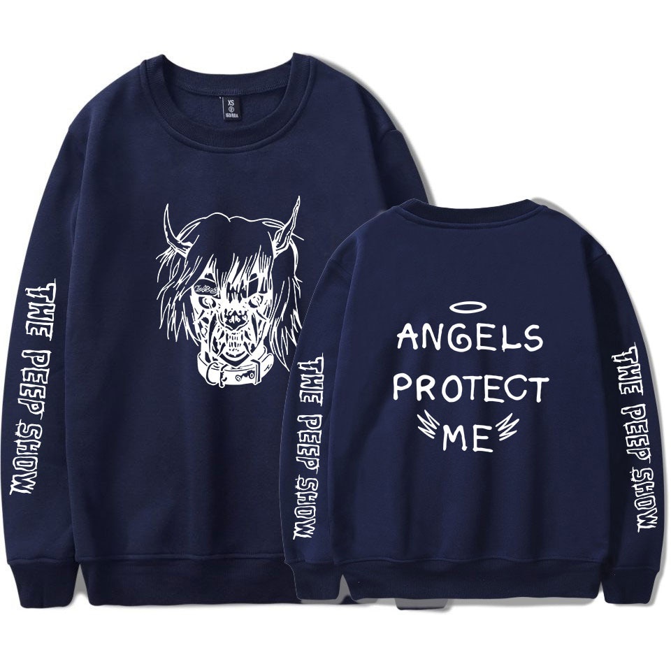 Áo Hoodie cotton Tay Dài In Chữ Lil Peep ANGELS Thời Trang Đường Phố 2019 Cho Nam Và Nữ