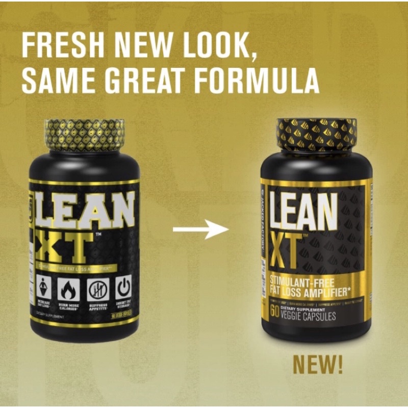 Viên giảm mỡ bán chạy thế giới Lean-XT JACKED Factory 60 viên USA