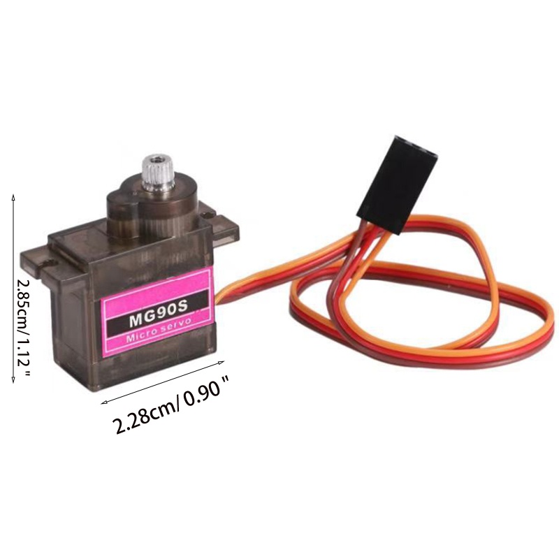 Động Cơ Servo MG90s Có Bánh Răng Kim Loại Cho Đồ Chơi Thuyền / Trực Thăng / Xe
