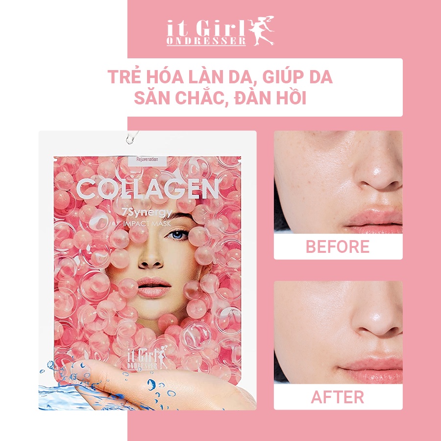 [Nhập mã COSMH22 giảm 8%] Mặt Nạ Dưỡng Ẩm Và Sáng Da It Girl On Dresser 7Synergy Facial Sheet Mask 30ml