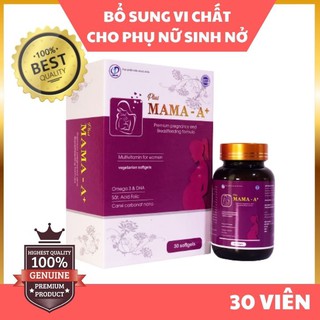 Plus MaMa A+ - Dành cho phụ nữ khi sinh nở bị mất máu, da xanh xao, cơ thể suy nhược, tăng cường sức khỏe
