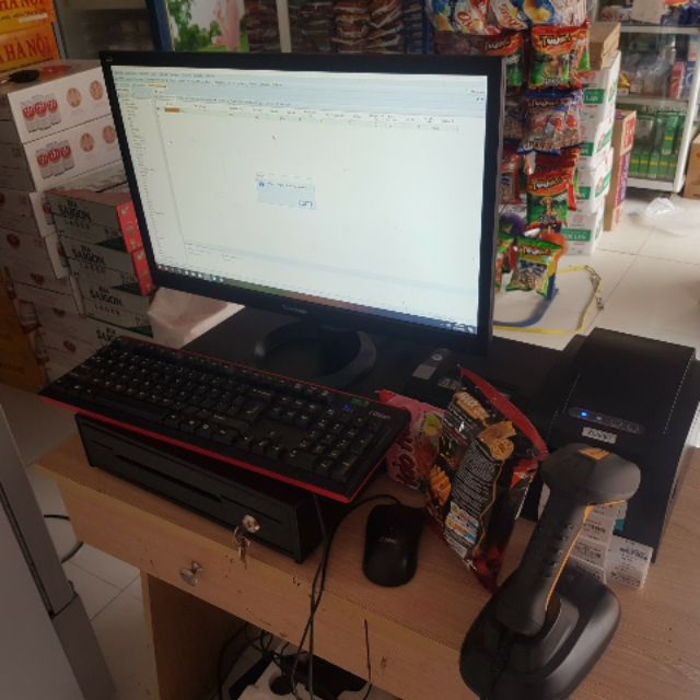 Bộ Máy Tính Tiền Cửa Hàng Tạp Hóa