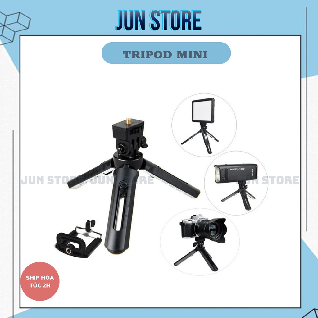 Chân chụp ảnh Mini Cho Điện Thoại - Máy Ảnh mini Xếp Gọn 3 Chân Tripod Support MT01 Xoay 360 Độ Chắc Chắn