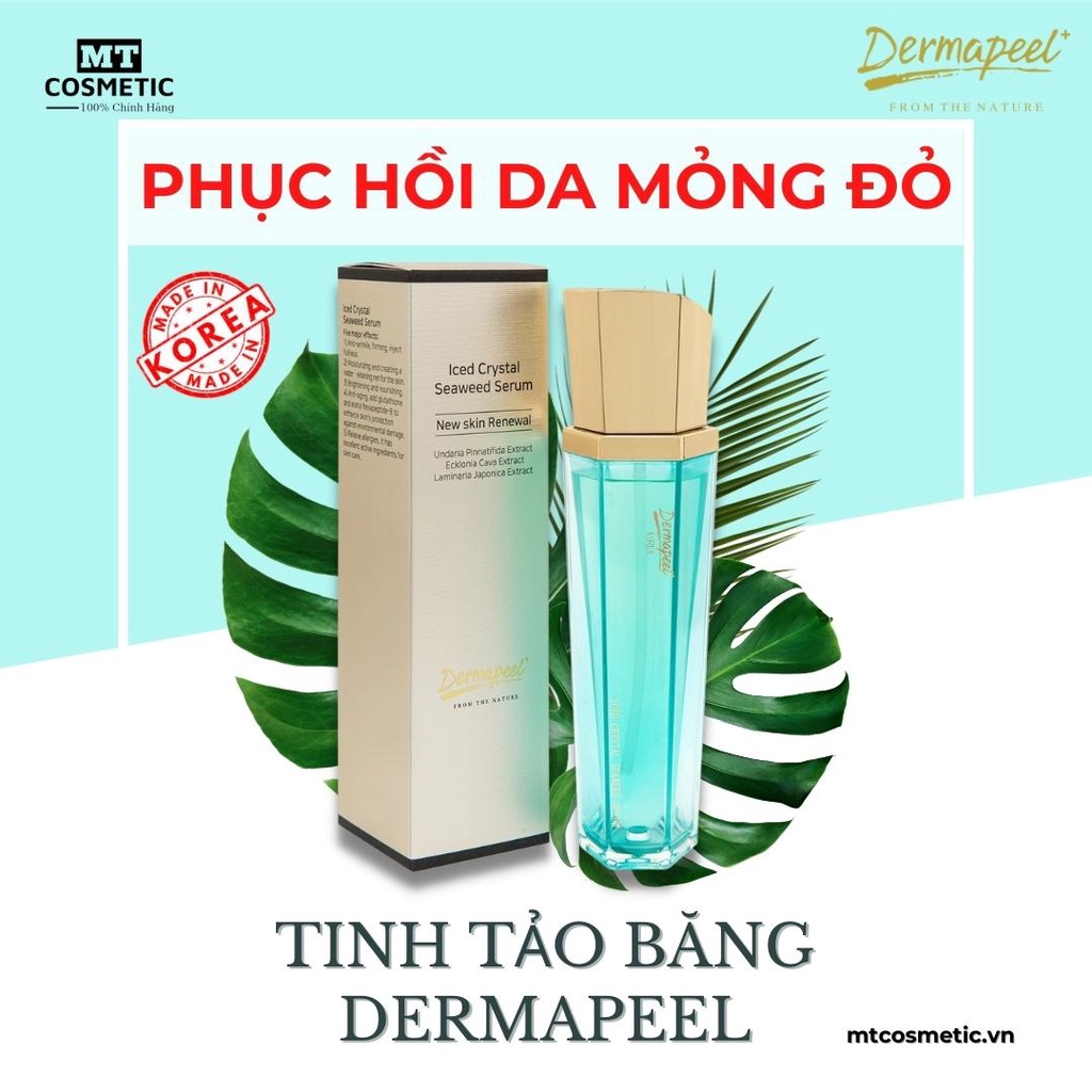 SERUM TINH TẢO BĂNG DERMAPEEL - GIẢM TÌNH TRẠNG DA SƯNG ĐỎ NHANH CHÓNG - HẾT GÂN MÁU ĐỎ - HÀN QUỐC