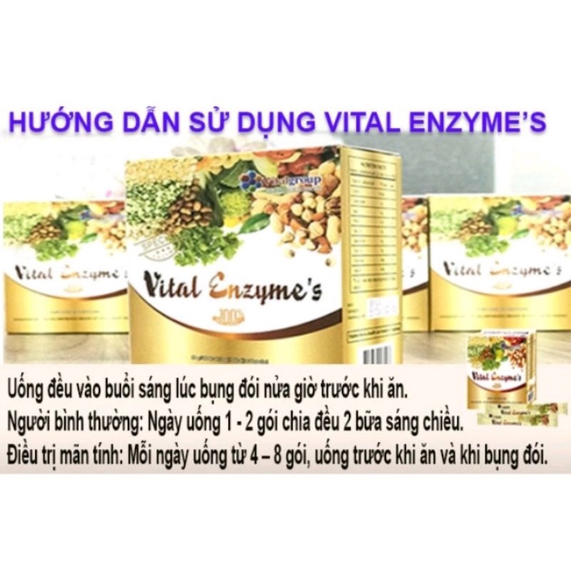 Vital Enzyme's Chính hãng - Hỗ trợ chuyển hoá dinh dưỡng tăng sức đề kháng