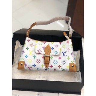 Túi Xách LV super màu trắng viền nâu full họa tiết (ảnh thật). Ảnh chụp thật tại shop phát hiện copy đền 1000 lần