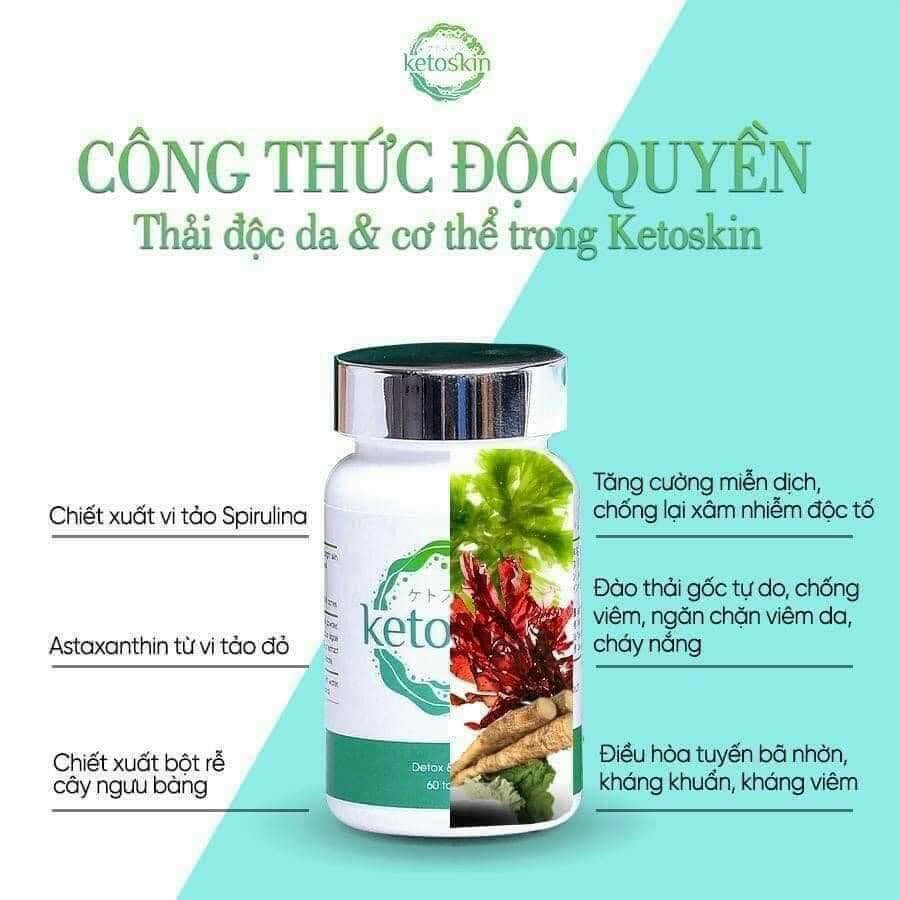 [Chính Hãng]  Viên Uống Thải Độc Cơ Thể Ketoskin Nhật Bản Giúp Thải Độc Toàn Diện, Đẹp Da | BigBuy360 - bigbuy360.vn