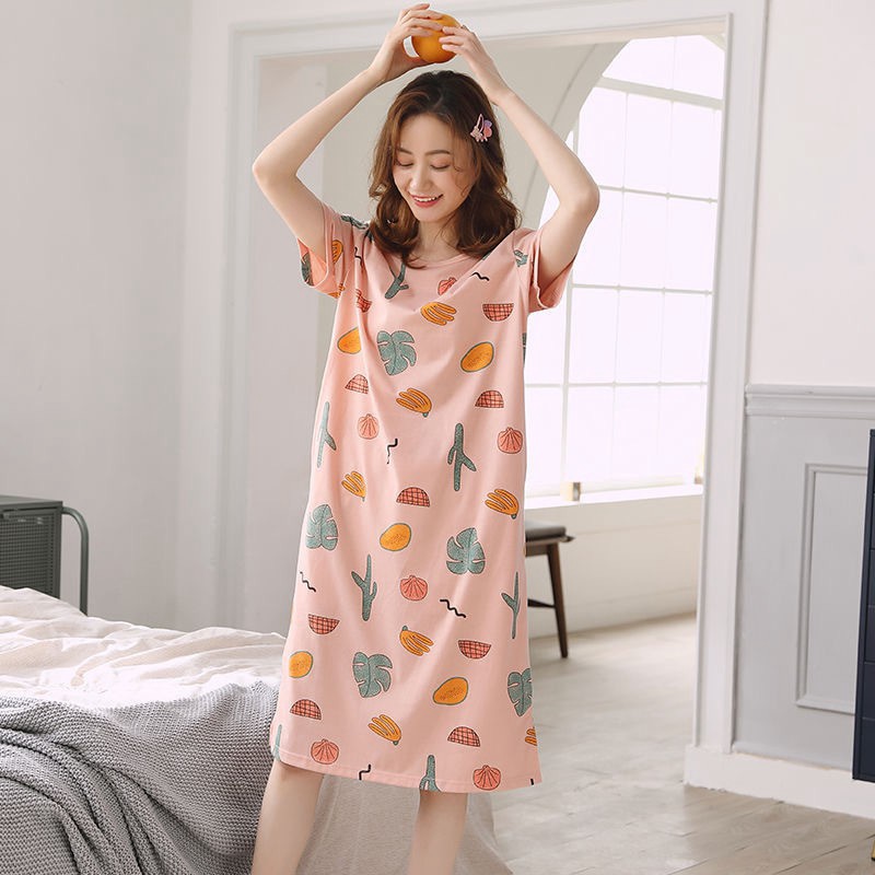 Váy ngủ mùa hè dáng dài cho nữ.Đầm ngủ dáng dài phong cách Hàn Quốc cho nữ hot 2021
