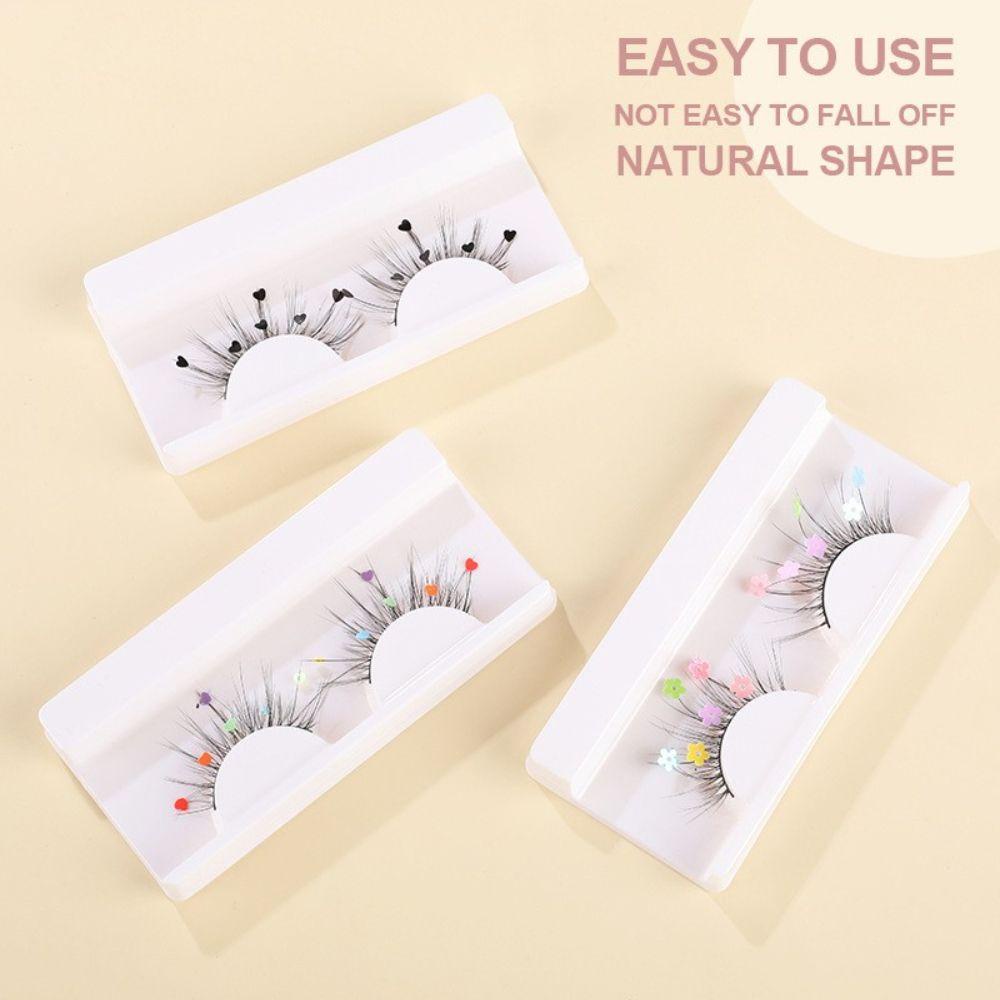 OCEANMAP Lông Mi Giả Hiệu Ứng 7D Đính Kim Sa Tạo Hiệu Ứng Mi Xoăn Dày Tự Nhiên