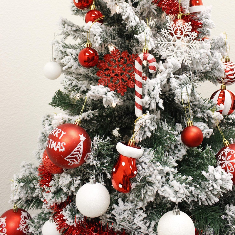 60-70 Trái Châu Bằng Nhựa Nhiều Màu Sắc Dùng Trang Trí Cây Thông Giáng Sinh