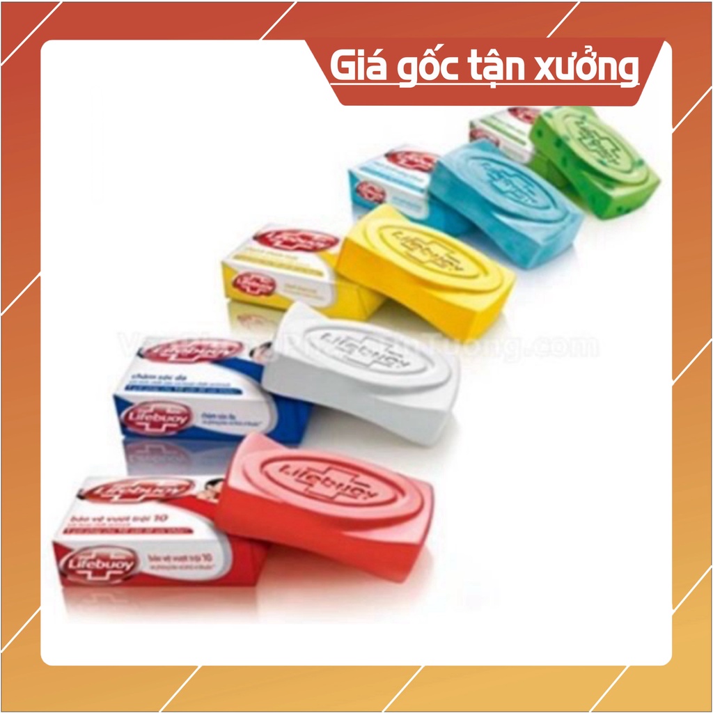 Combo 3 cục Xà Bông Cục Lifebuoy diệt khuẩn Bảo Vệ Vượt Trội tặng khăn