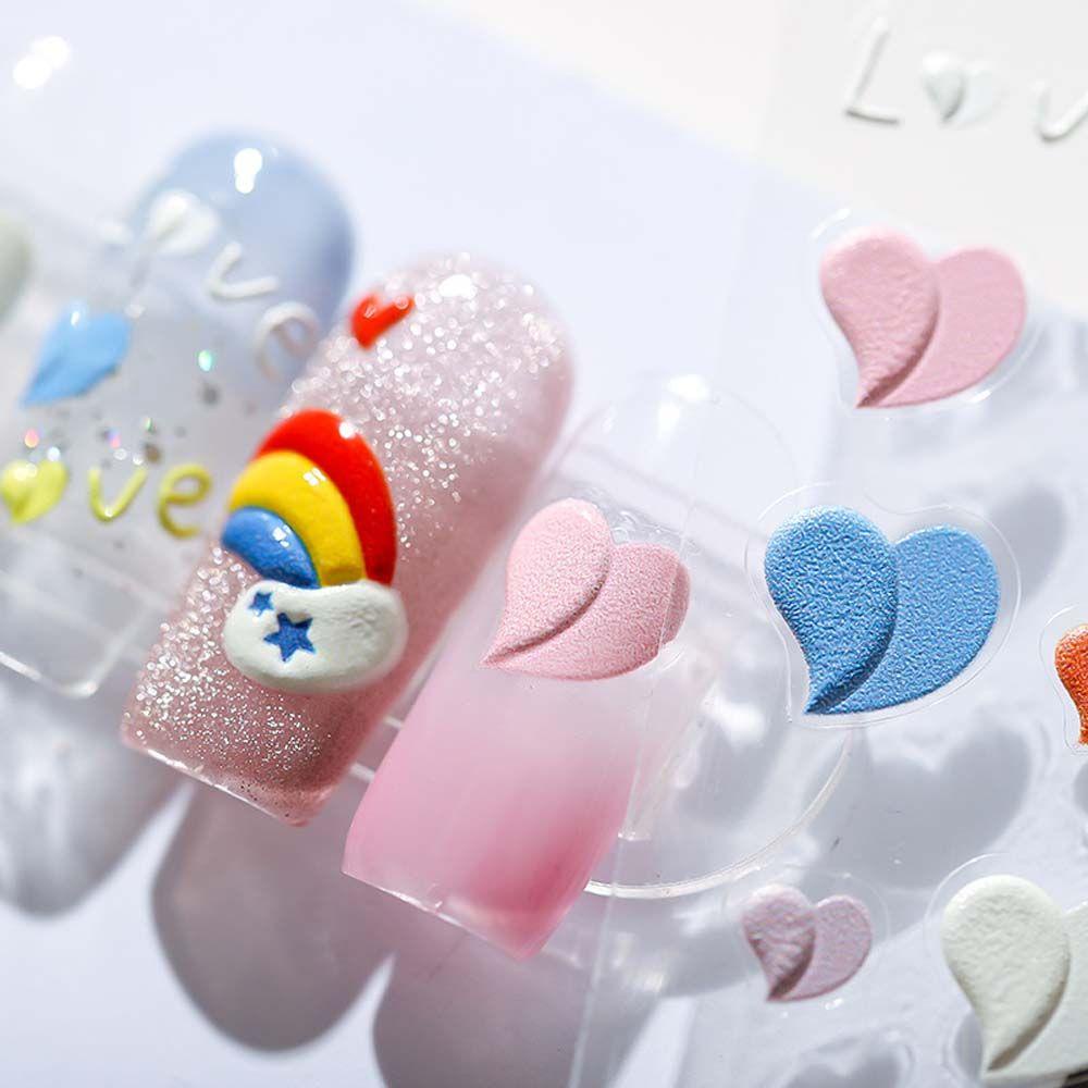 OCEANMAP Miếng Dán Trang Trí Móng Tay 5D Thời Trang