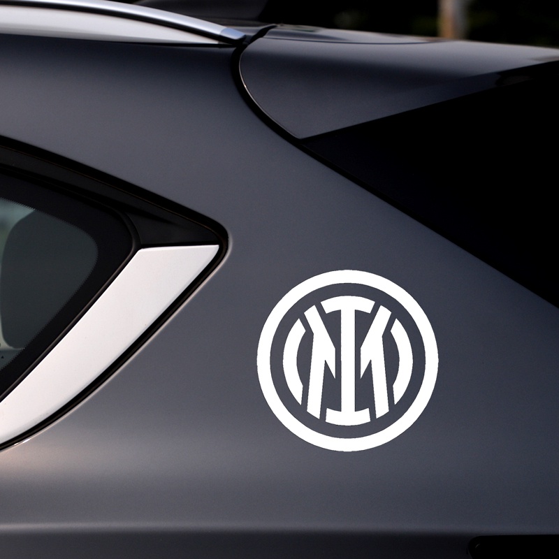 Sticker Phản Quang Dán Trang Trí Nắp Bình Xăng Xe Hơi / Laptop / Xe Máy Hình Quả Bóng Đá Inter Milan