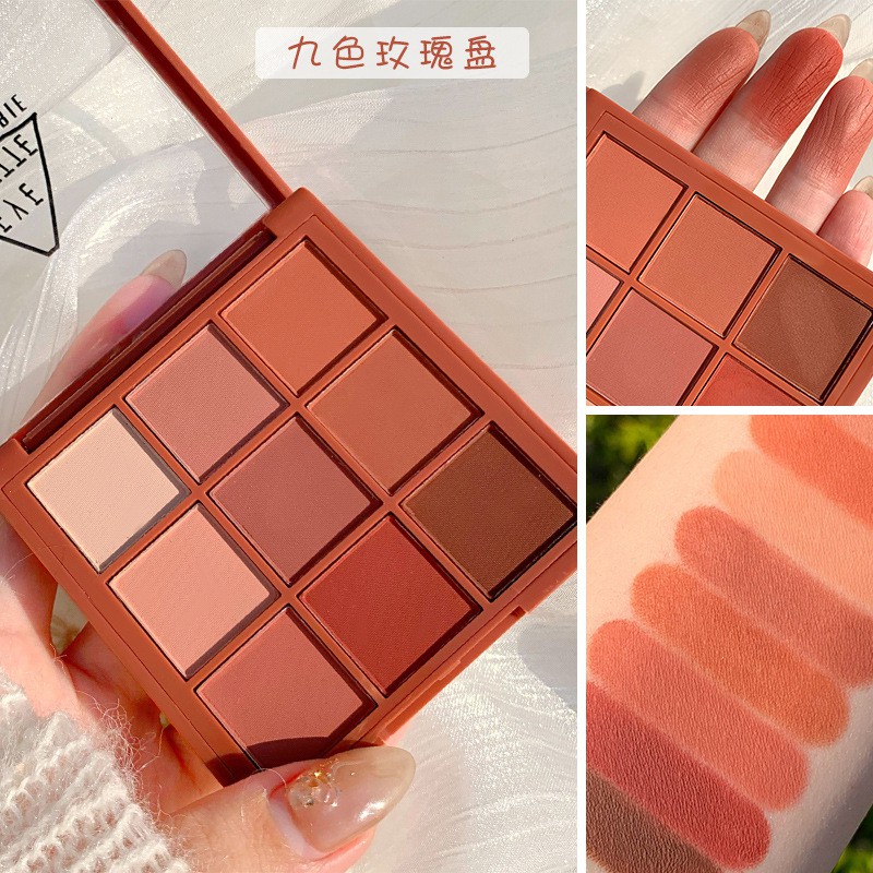 【7.7  sale 】Bảng phấn mắt Coolbarbie Eye Palette tông cam đất cam đào trang điểm chuyên nghiệp  Nội Địa Trung