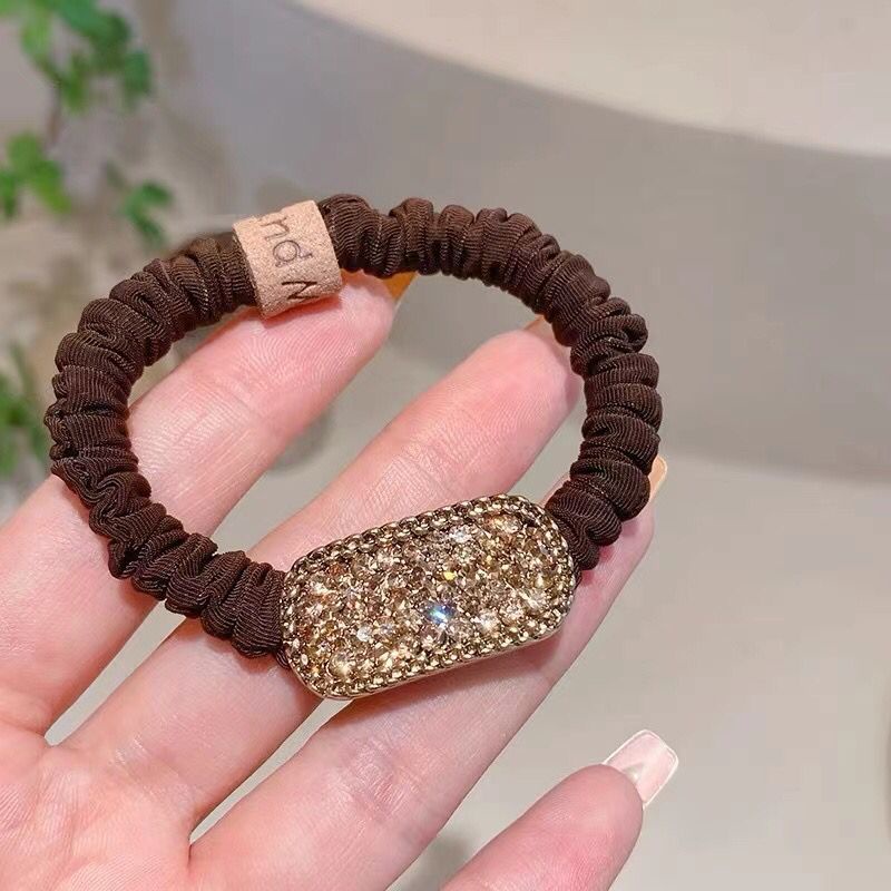 Dây Buộc Tóc Co Giãn Đính Đá Thời Trang Hàn Quốc