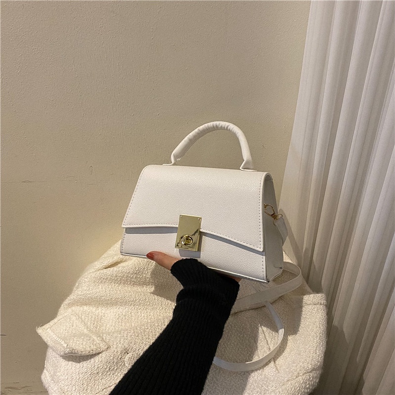 Túi Xách Đeo Vai Màu Trơn Đơn Giản Thời Trang Cho Nữ