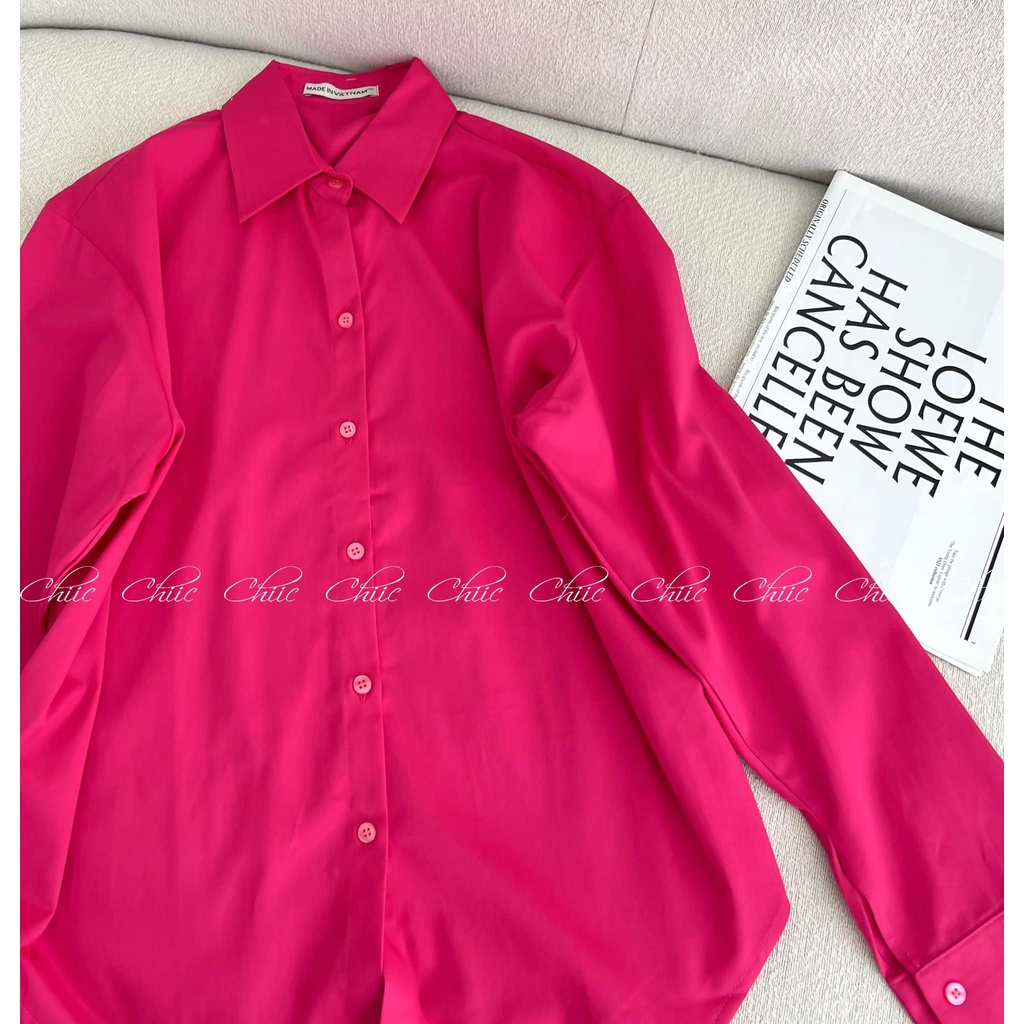Áo sơ mi Hồng Hot Trend