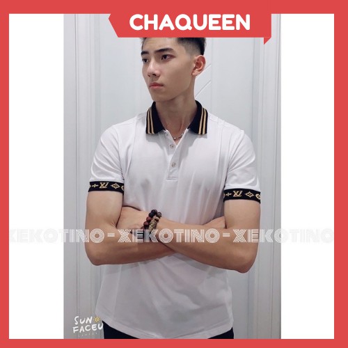 Áo Polo có cổ thêu nhiều mẫu khác nhau, chất Cotton Hàn cao cấp co dãn 4 chiều, thiết kế sang  - Chaqueen