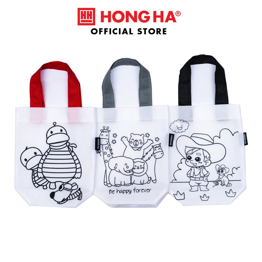 Túi vải tô màu cho bé Hồng Hà - (8607)
