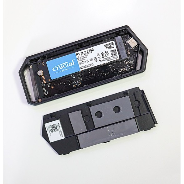 Box ổ cứng SSD ASUS ROG STRIX ARION ESD-S1CL LED RGB đồng bộ Aura Sync - Chính Hãng, hộp đựng M.2 PCIe NVM