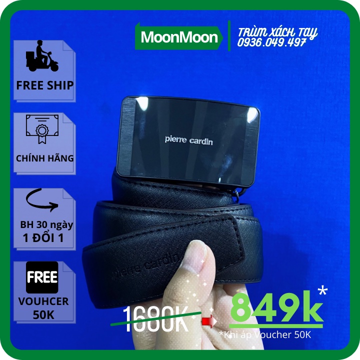 ⚜️CHÍNH HÃNG⚜️ Thắt Lưng Da Nam PIERRE CARDIN SALE 50% Mua Tại Store Có Hoá Đơn PC15 Dây Nịt Công Sở