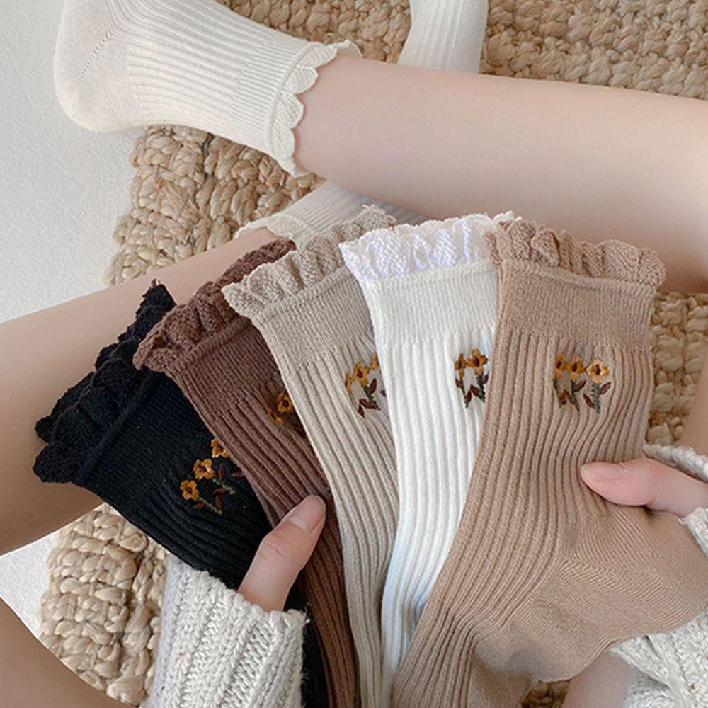 Vớ Cotton Thoáng Khí Phong Cách Lolita Thời Trang Cho Nữ