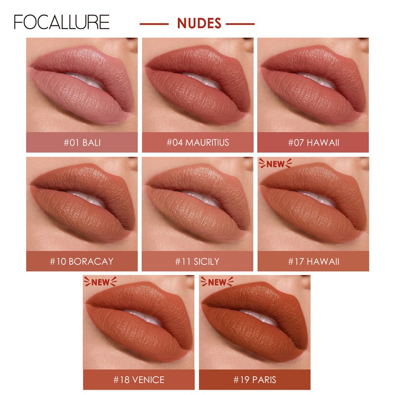 Son kem lì Focallure trang điểm dưỡng ẩm môi 4.8g