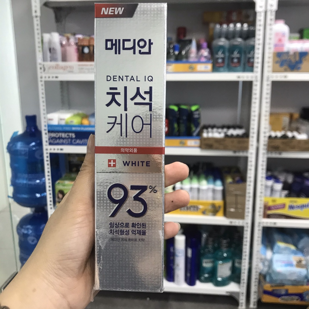 Kem đánh răng MEDIAN 93 Dental IQ 93% White 120g (median 93 Hàn Quốc dạng tuýp) - kem đánh răng median trắng