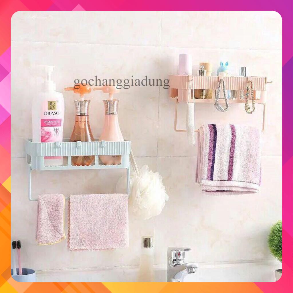 Kệ để đồ đa năng có thanh treo khăn mặt