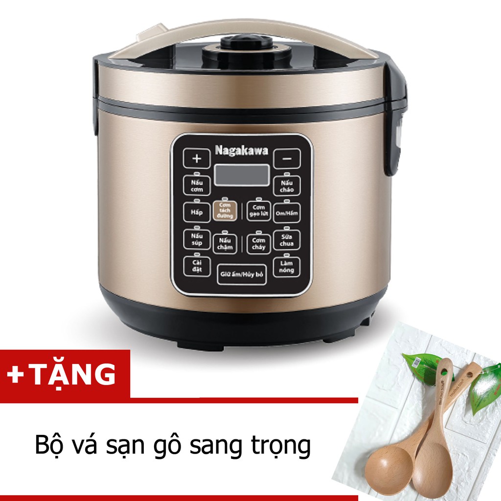 Nồi cơm điện tách đường Nagakawa NAG0120 1.8 lít tặng quà