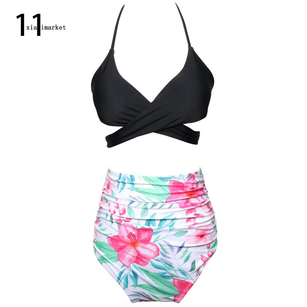 Bộ bikini hoa 2 mảnh xinh xắn cho mẹ và bé | BigBuy360 - bigbuy360.vn